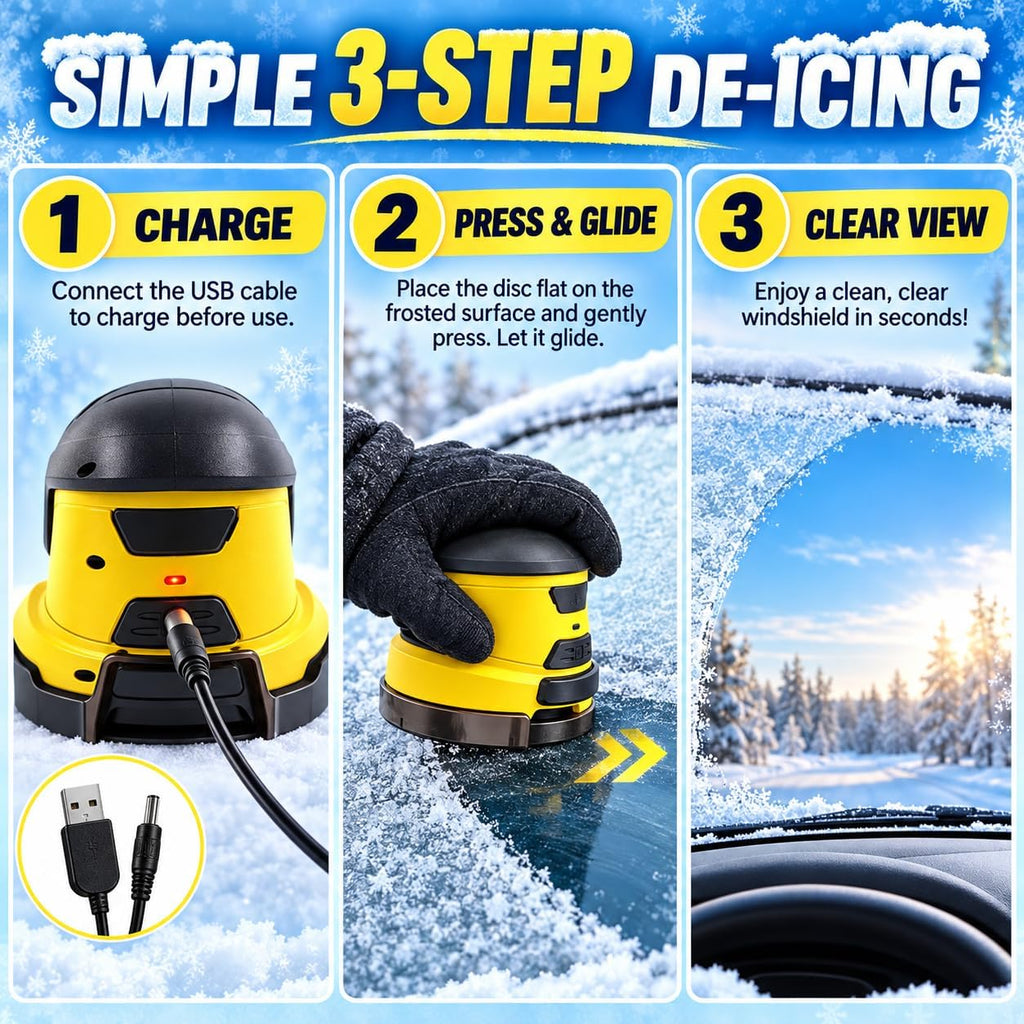 Electric Ice Scraper for Car 3-in-1 Rechargeable