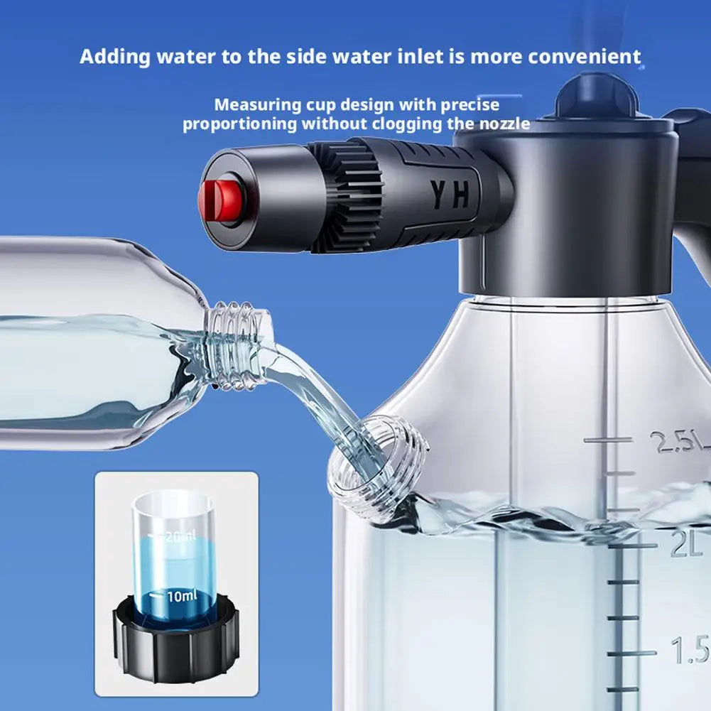 Shine 2.5L Hand Pump Foam Sprayer With Measuring Cup