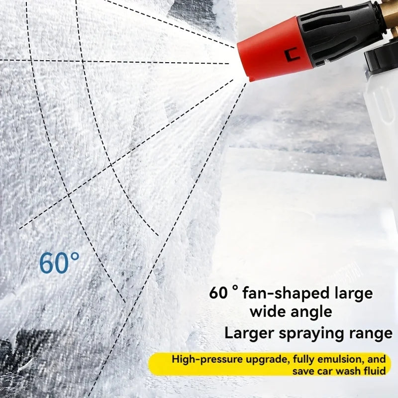 Shine Foam Bottle for Foam Cannon Silver and Gold Color