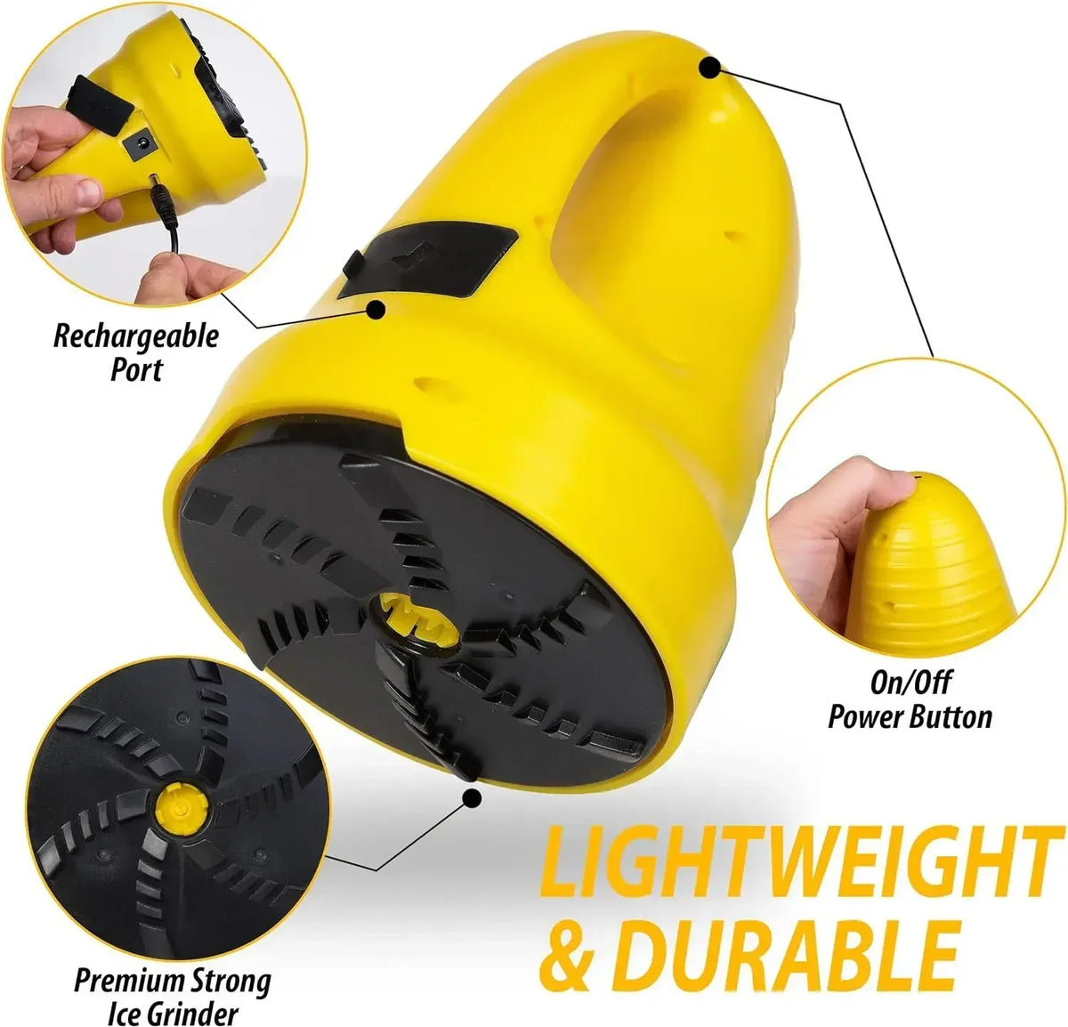 Electric Ice Scraper for Car 3-in-1 Rechargeable