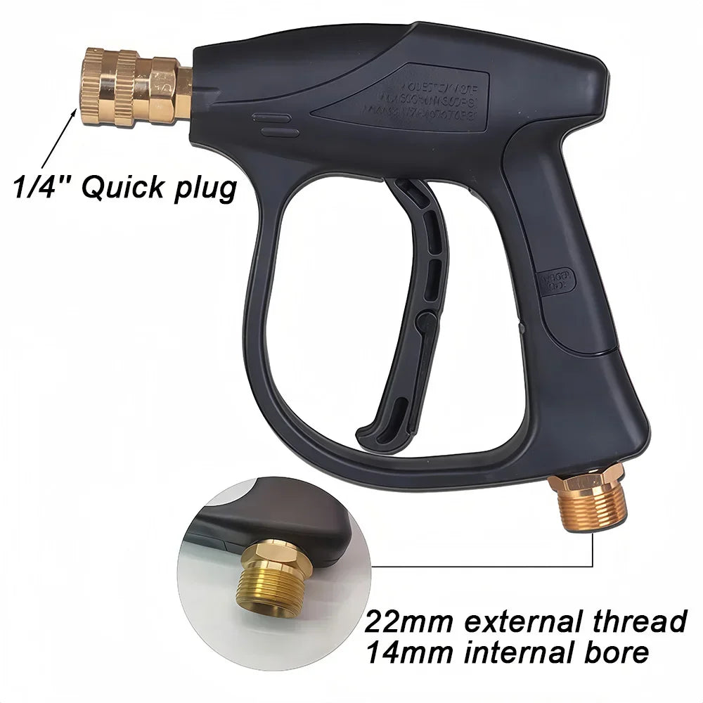 Shine 2175 PSI High Pressure Washer Gun Black/Blue Short Handle