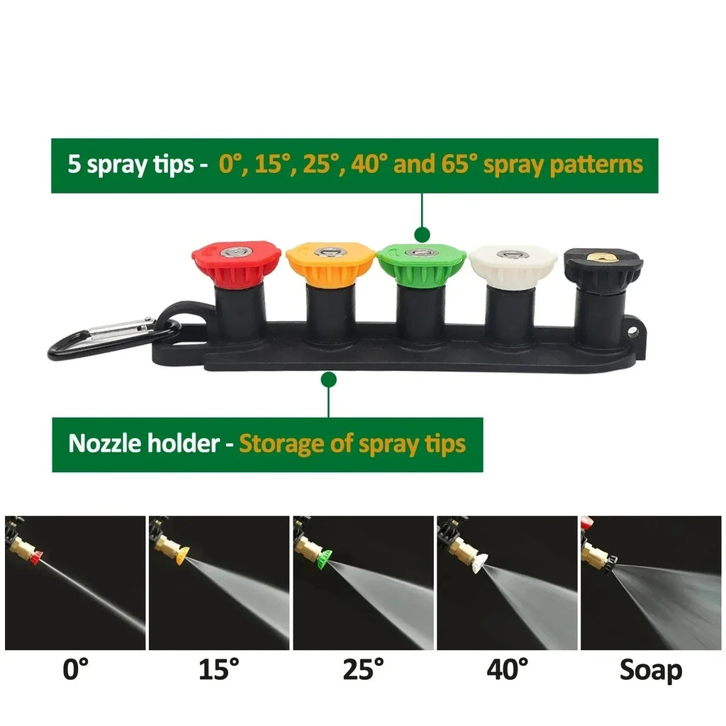 Ensemble pistolet de lavage haute pression et canon à mousse Shine