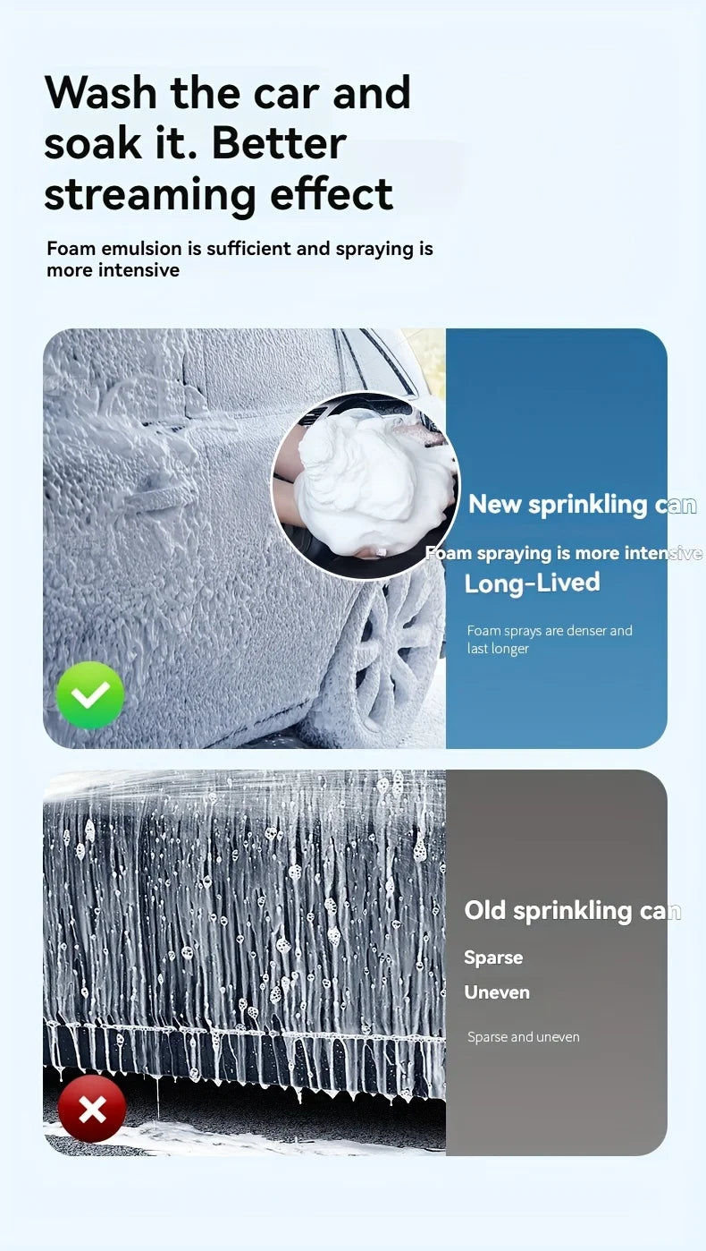 Shine Foam Bottle for Foam Cannon Silver and Gold Color
