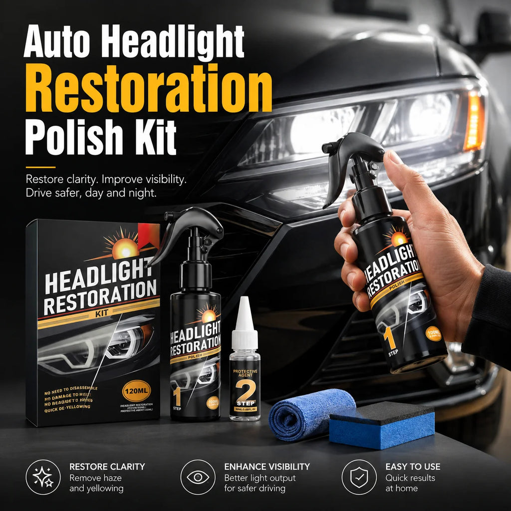 ShineCare Auto Headlight Restoration Kit
