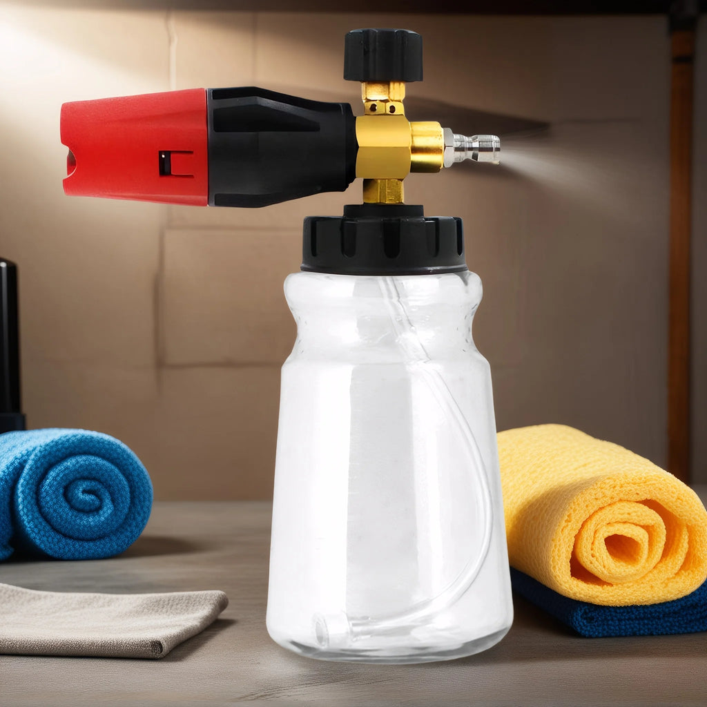 Shine Foam Bottle for Foam Cannon Silver and Gold Color