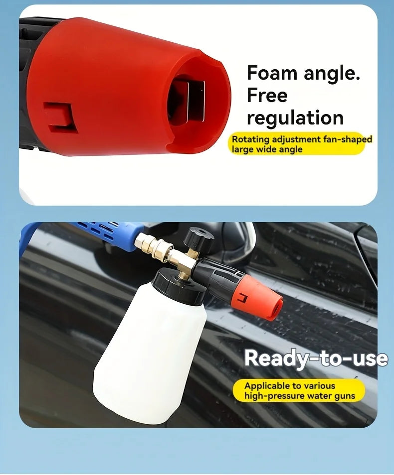 Shine Foam Bottle for Foam Cannon Silver and Gold Color