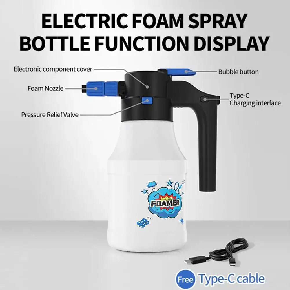Shine 1.5L Electric Foam Sprayer Rechargeable