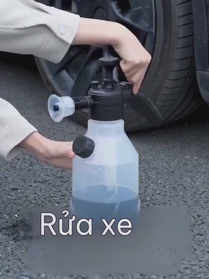 Shine 2.5L Hand Pump Foam Sprayer With Measuring Cup